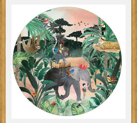 Cuadro Mural animales viajeros