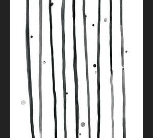 Cuadro Watercolor lines & dots - vertical