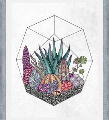 Cuadro Love cacti