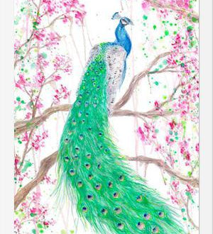 Cuadro Pavo Real