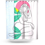 Cortina de Baño Beach Girl 09