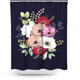 Cortina de Baño Anemonas Bouquet III
