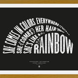 Cuadro She's like a rainbow, The Rolling Stones - Black