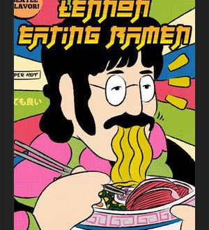 Cuadro Lennon Eating Ramen