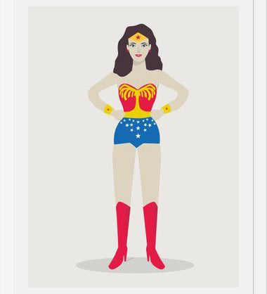 Cuadro Superheroina
