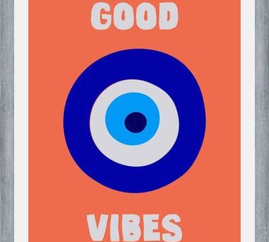 Cuadro Good Vibes Ojo Griego