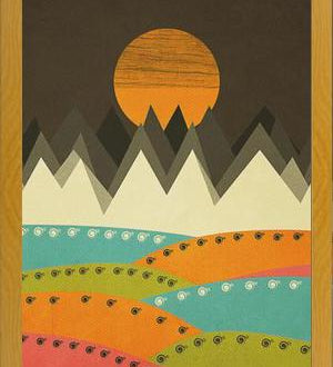 Cuadro Geometric landscape 07