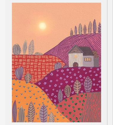 Cuadro Warm landscape II