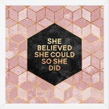 Cuadro She Believed She Could