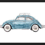 Cuadro Vintage Car Light Blue