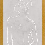 Cuadro Female body sketch - Light gray