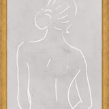 Cuadro Female body sketch - Light gray