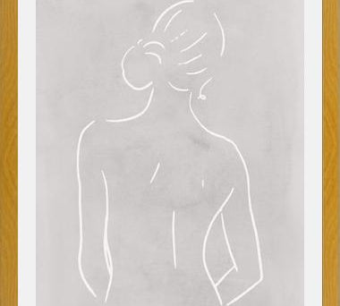 Cuadro Female body sketch - Light gray