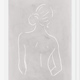 Cuadro Female body sketch - Light gray