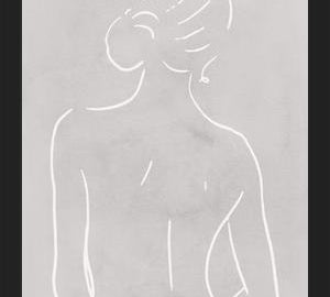 Cuadro Female body sketch - Light gray