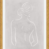 Cuadro Female body sketch - Light gray