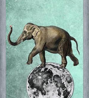 Cuadro Moon Circle