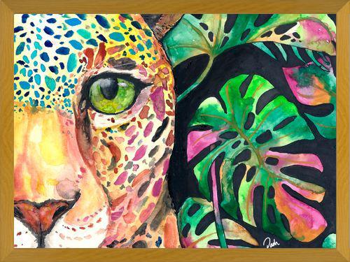 Cuadro Leopardo en la jungla
