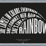 Cuadro She's like a rainbow, The Rolling Stones - Black