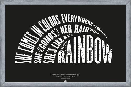 Cuadro She's like a rainbow, The Rolling Stones - Black