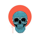 Canvas Blue skull II