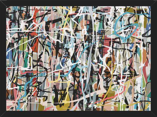 Cuadro Pollock wink 6