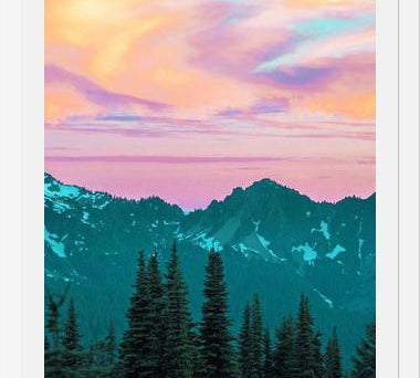 Cuadro Holographic Sky