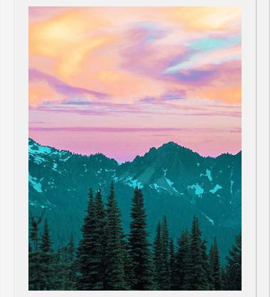 Cuadro Holographic Sky