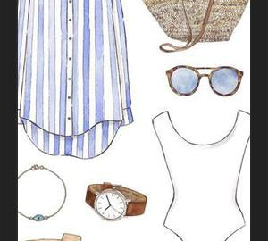 Cuadro BEACH OUTFIT