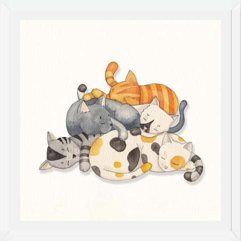 Cuadro Siesta Gatuna