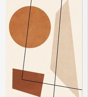Cuadro GEOMETRIC ART - TERRACOTTA 03