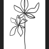 Cuadro Lines Leaves