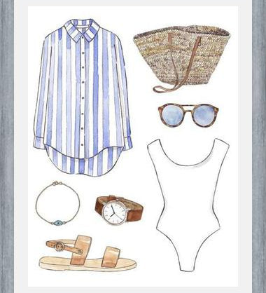 Cuadro BEACH OUTFIT