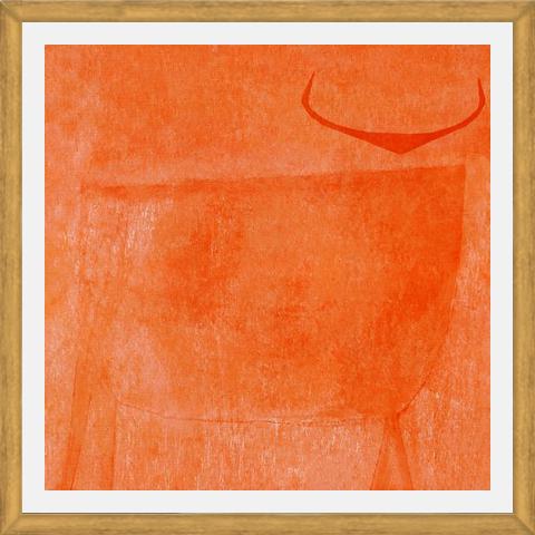 Cuadro Toro Naranja