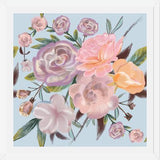 Cuadro Powdery Pastel Hand Drawn Roses Pattern