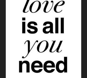 Cuadro The Beatles - Love is all you Need White