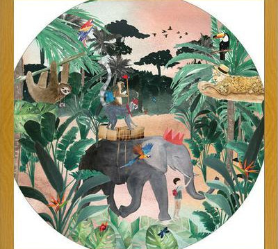 Cuadro Mural animales viajeros