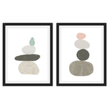Set de Cuadros Pebbles in balance 1 y 2