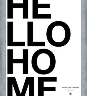 Cuadro Hello Home White