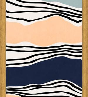 Cuadro Modern irregular Stripes 08