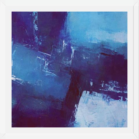 Cuadro Geometric in Blue and Purple