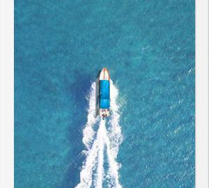 Cuadro La lancha con techo mar