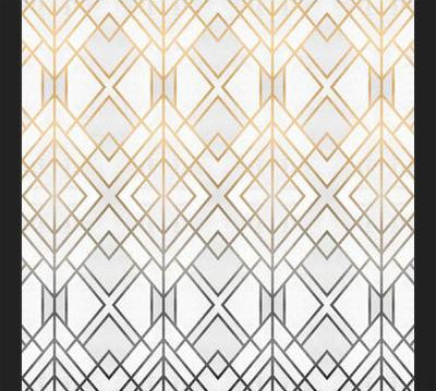 Cuadro Gold And Grey Geo