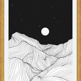 Cuadro Lines in the mountains II