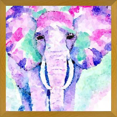 Cuadro Elefante Rosa