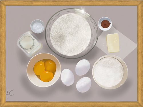 Cuadro Ingredientes de cocina