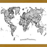 Cuadro Mapa Mundi