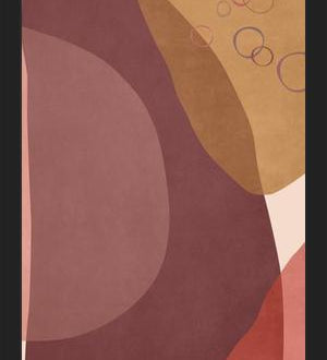 Cuadro Overlapping Organic Shapes