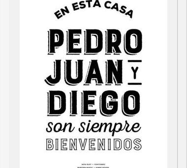 Cuadro Pedro Juan y Diego White