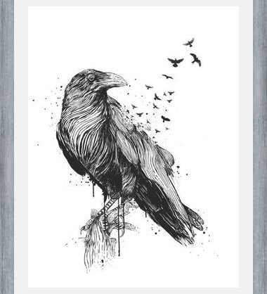 Cuadro Born to be free (bw)